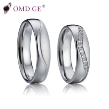 Fashion White Gold Copper Jewelry Wedding Band Wedding Ring